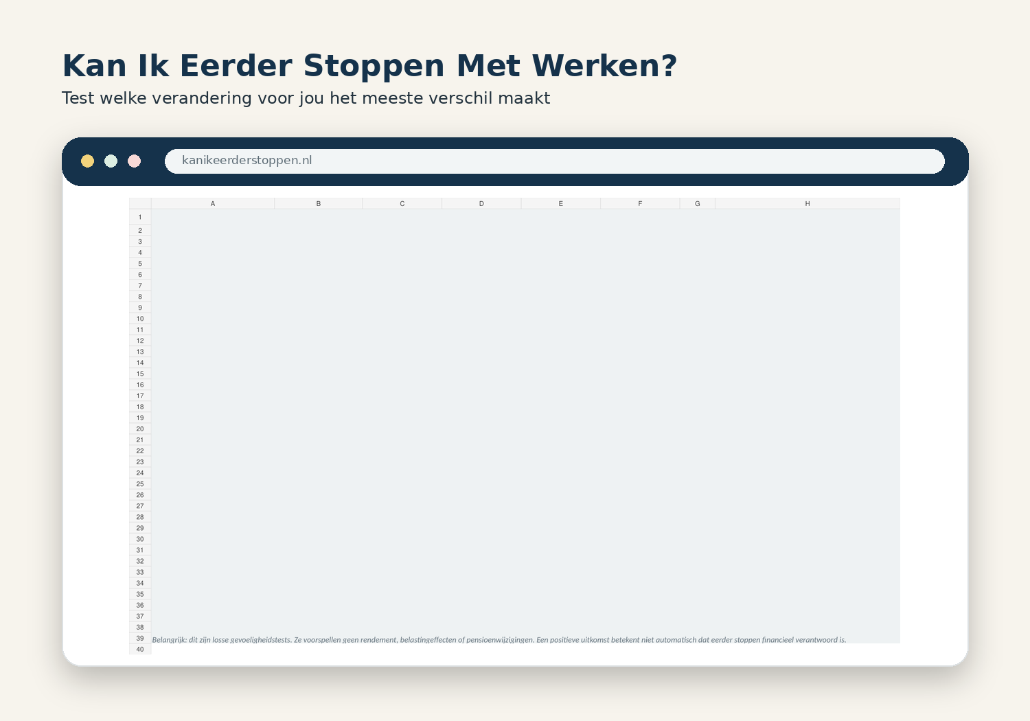 De Wat-als-module met geteste aanpassingen